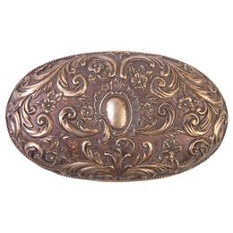 Caixa Oval Manu Fisch Home Dourada Antique