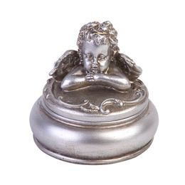 Caixa Porta Joias Anjo Manu Fisch Home Prateada