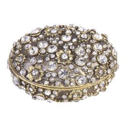 Caixa Porta Joias Oval Manu Fisch Home Dourado