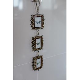 Conjunto de Porta Retratos de Parede em Metal Manu Fisch Home Dourado