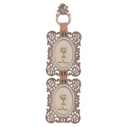 Conjunto de Porta Retratos de Parede em Resina Manu Fisch Home Bege