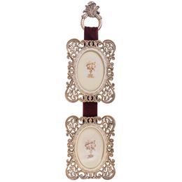 Conjunto de Porta Retratos de Parede em Resina Manu Fisch Home Dourado