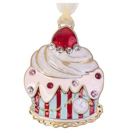 Pingente de Metal Cupcake Manu Fisch Home Bege
