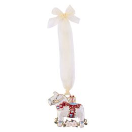 Pingente de Metal Cavalo Manu Fisch Home Bege