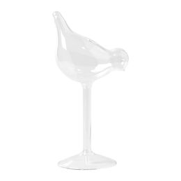 Vaso de Mesa Pássaro Manu Fisch Home Transparente