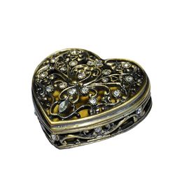Caixa Porta Joias Coração Manu Fisch Home Dourado