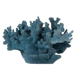 Escultura Home Collection Coral Azul 32 cm