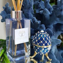 Escultura Home Collection Coral Azul 32 cm