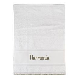 Toalha Lavabo AnaSuil Branca Borda Harmonia Fendi