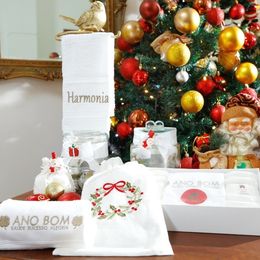 Toalha Lavabo AnaSuil Branca Borda Harmonia Fendi
