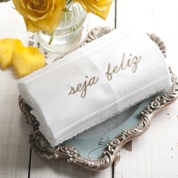 Toalha Lavabo AnaSuil Designer Seja Feliz