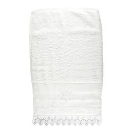 Toalha Lavabo AnaSuil Guipir e Strass
