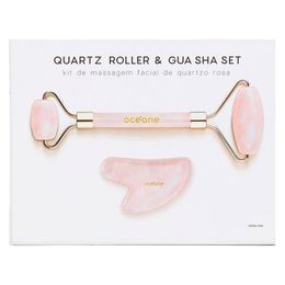 Kit de Massagem Océane Quartz Roller & Gua Sha Set