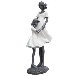 Escultura Home Collection Mãe Gravida com a Filha