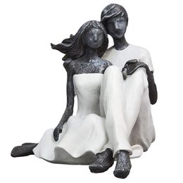 Escultura Home Collection Casal Sentado