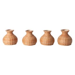 Kit Vasinhos de Mesa Manu Fisch Home Palha