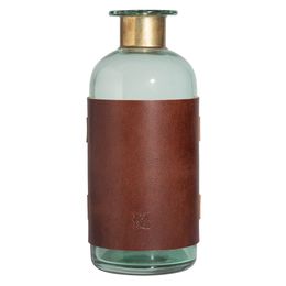 Vaso de Mesa Manu Fisch Home com Cinto em Couro Marrom