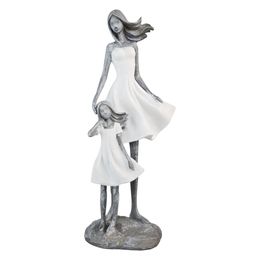 Escultura Home Collection Mãe e Filha Abraçadas
