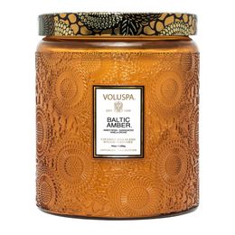 Vela Voluspa Pote Vidro Luxe Baltic Amber 2 Pavios