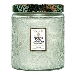 Vela Voluspa Pote Vidro Luxe French Cade Lavender 2 Pavios