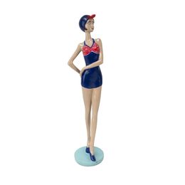 Escultura Home Collection Banhista em Pé Mão na cintura