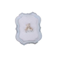 Quadro menino urso Anasuil baby azul e fendi